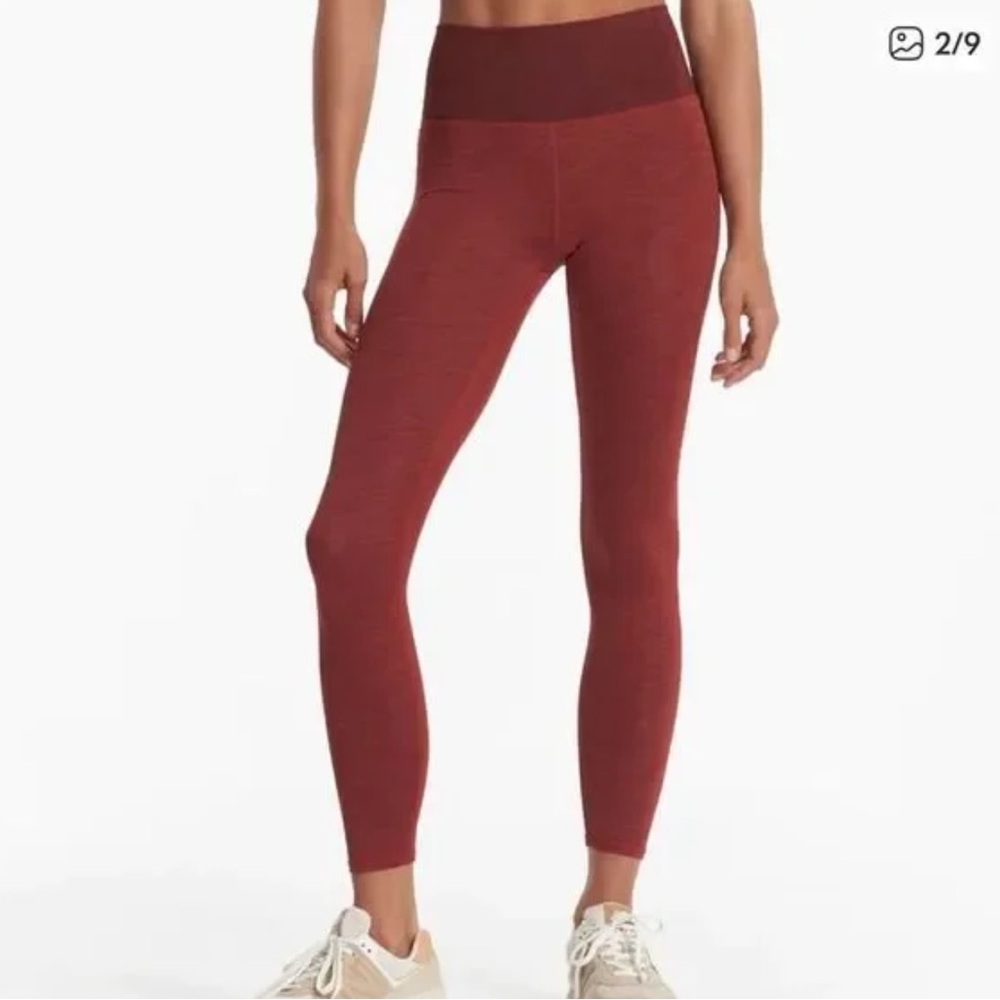 Vuori - Lux Rib Studio Legging | Size Small | Currant Heather | yoga | running